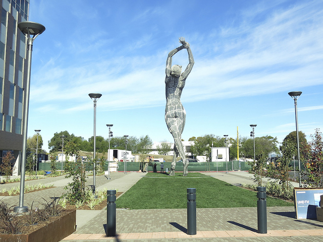 SILT, Colo — While town residents protested a statue of a naked man climbing a rock in the roundabout in the center of town several years ago, town officials have now decided to replace it with a 100-foot statue of a naked woman.